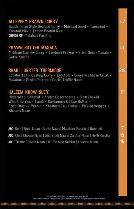 Hitchki Global Indian Restaurant Menu 