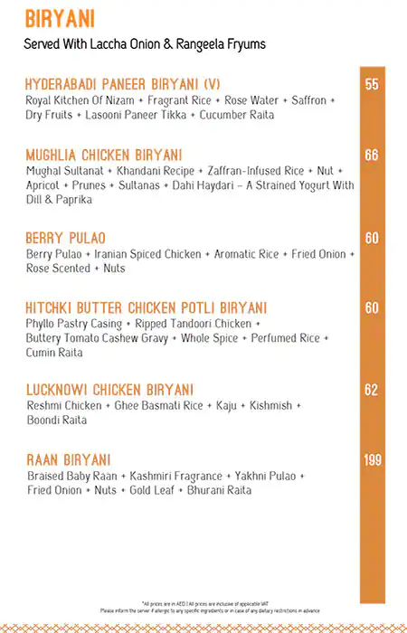 Hitchki Global Indian Restaurant Menu 