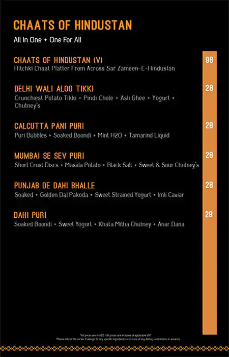 Hitchki Global Indian Restaurant Menu 