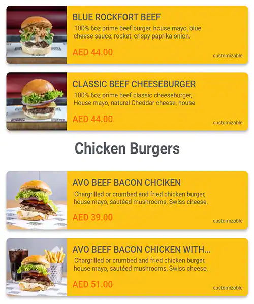Gourmet Burger Kitchen Menu in Cluster J, Jumeirah Lake Towers, Dubai 