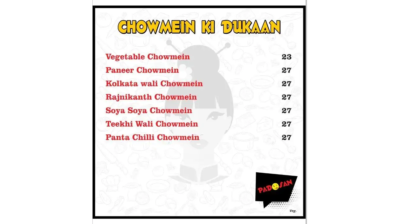 Padosan Menu in Bur Dubai 