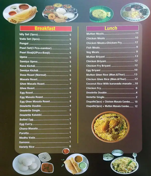 Al Ameen Restaurant Menu in Al Muteena, Dubai 