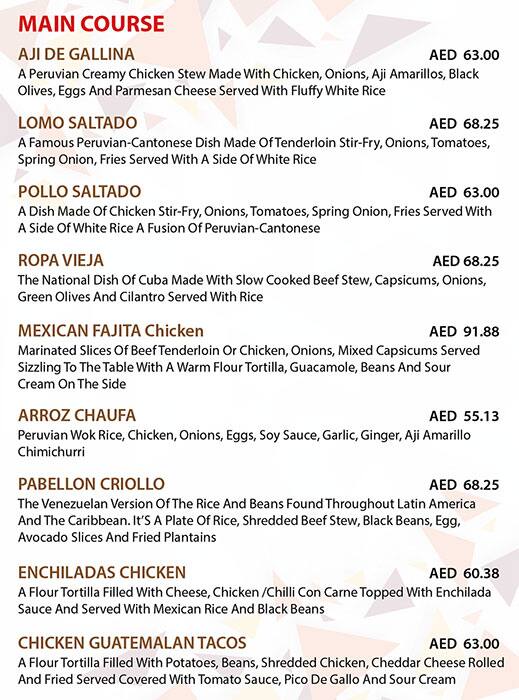 GK Chicken Restaurant Menu in New Dubai 