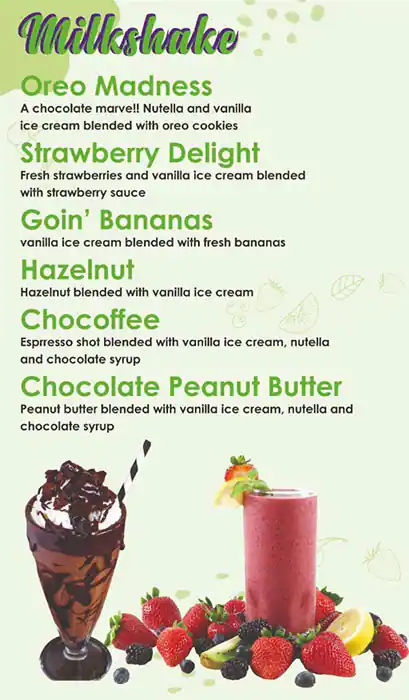 Yogurtberry Menu in DAFZA, Dubai International Airport Area, Dubai 