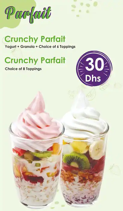 Yogurtberry Menu in DAFZA, Dubai International Airport Area, Dubai 