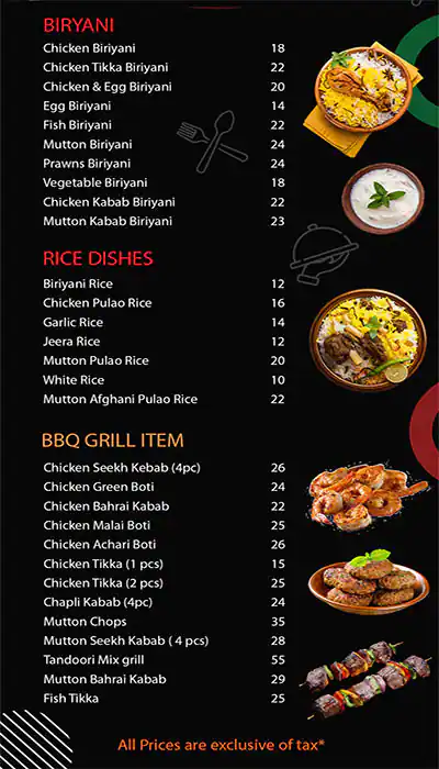 Little Spice Restaurant Menu in Business Bay, Dubai 