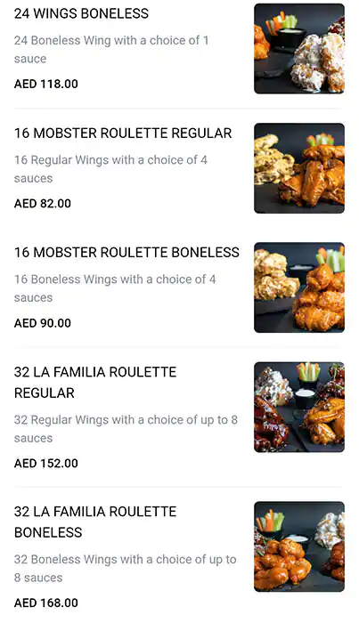 Wingsters - ونجسترز Menu in The Greens, Dubai 