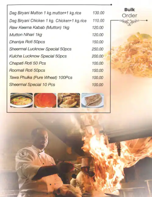 Via Lucknow Menu in Meena Bazaar, Dubai 