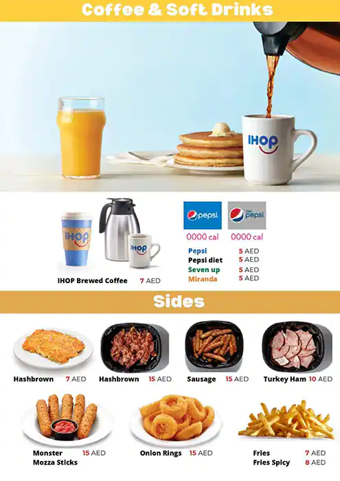 IHOP Menu in TECOM and around 