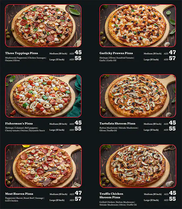 Ovenstory Pizza - بيتزا أوفن ستوري Menu 