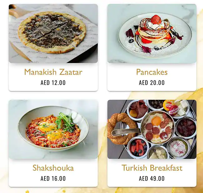 Armaanz World Menu in CITY WALK, Al Safa, Dubai 