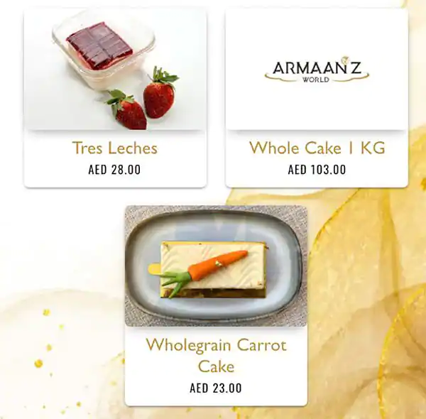 Armaanz World Menu in CITY WALK, Al Safa, Dubai 