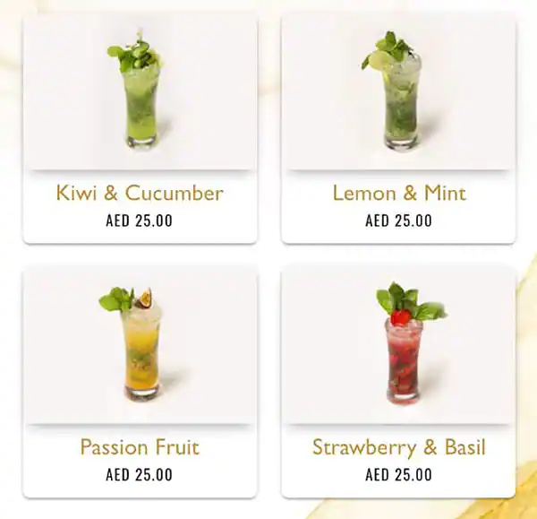 Armaanz World Menu in CITY WALK, Al Safa, Dubai 