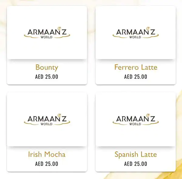 Armaanz World Menu in CITY WALK, Al Safa, Dubai 