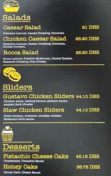 Heisenberg Restaurant Menu in Al Safa, Dubai 