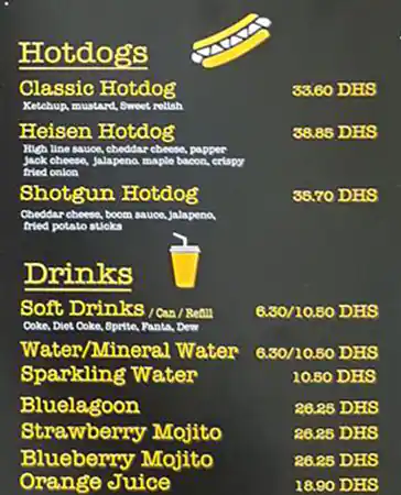 Heisenberg Restaurant Menu in Al Safa, Dubai 