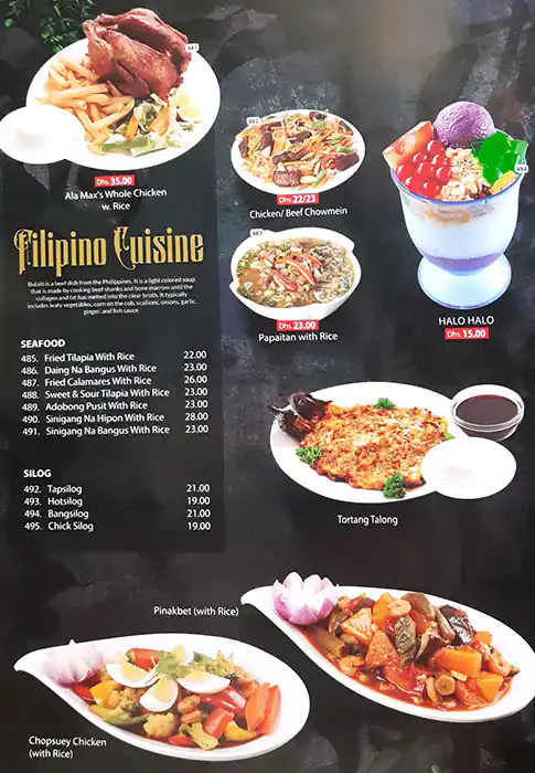 Golden Royal Dining Restaurant Menu 