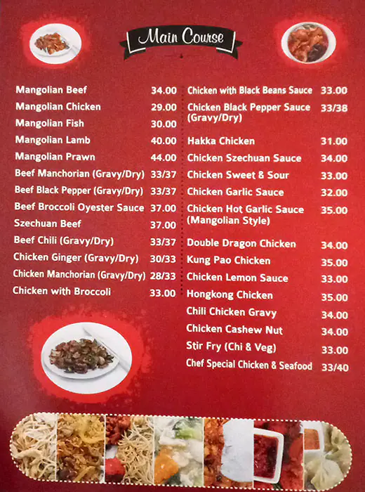 Chom Chom Restaurant Menu in Bur Dubai 