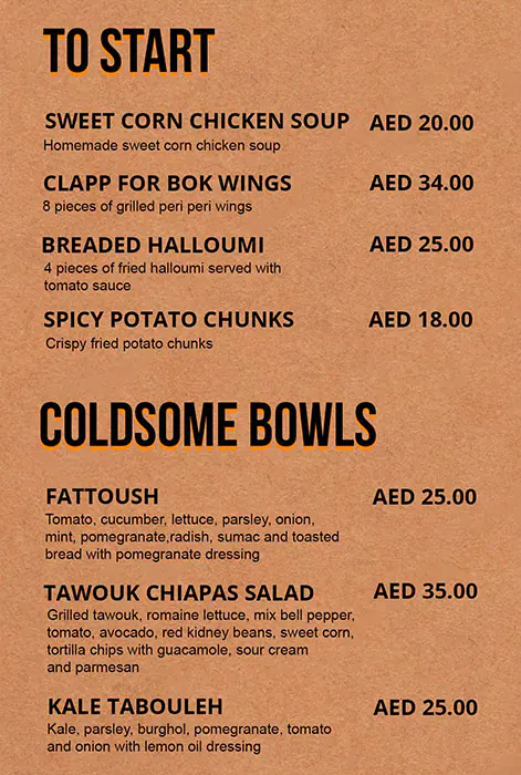 Best restaurant menu near Burj Khalifa Area