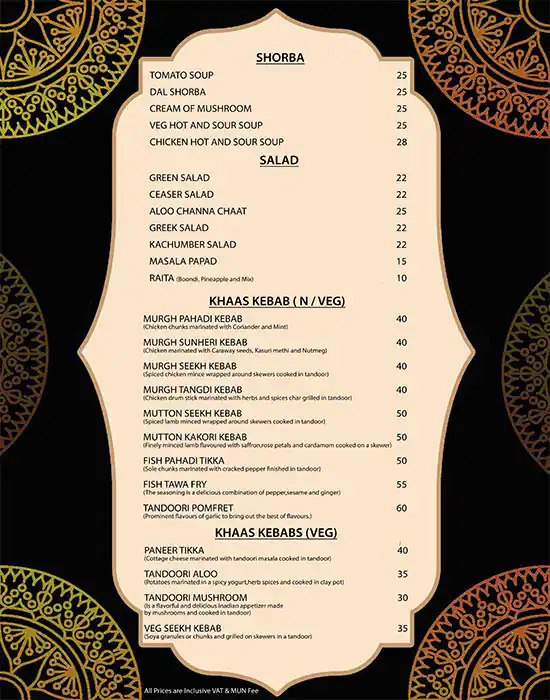 Kebab Konnection Menu in Orchid Vue Hotel, Mankhool, Dubai 