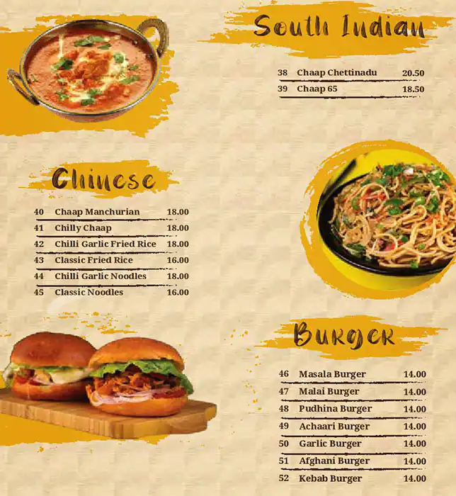 High On Chaap Menu in Al Karama, Dubai 