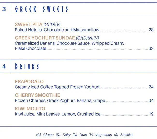 Pita Greek Menu in Downtown Kitchens, Downtown Dubai, Dubai 