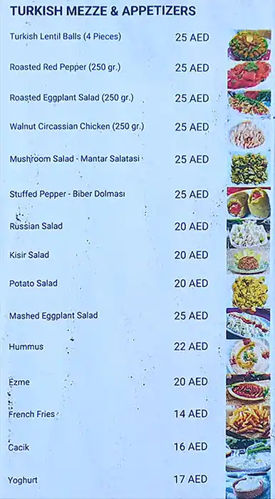 Simitchi Turkish Gourmet Menu in Dubai Marina, Dubai 