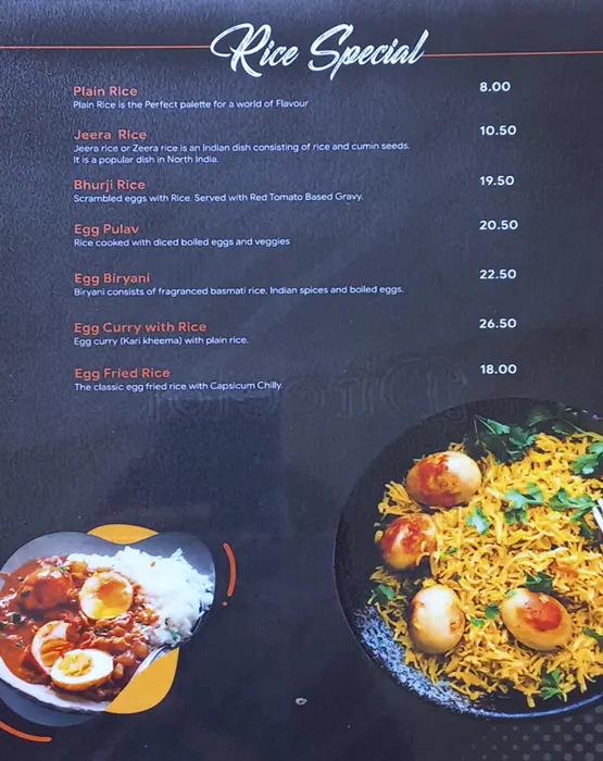 The Crazy Eggs Restaurant Menu 