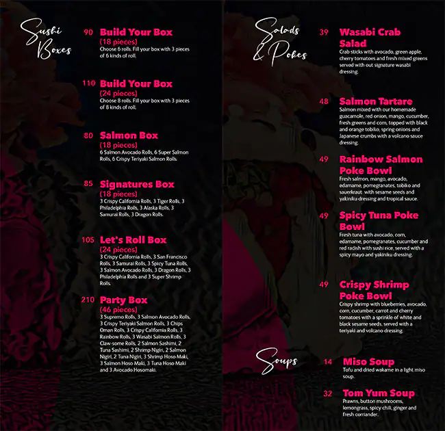 SushiDo Menu in Burj Khalifa Area 