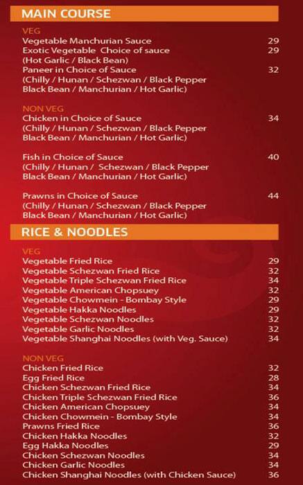 China King Menu in Qusais and Around 