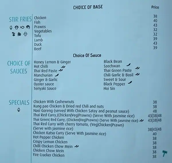 Oriental Box Menu in Barsha 