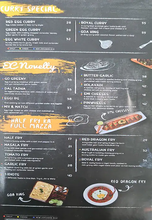 Eggiterian Cafe Menu in Cluster J, Jumeirah Lake Towers, Dubai 