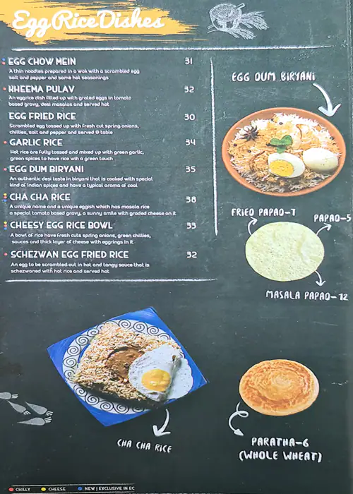 Eggiterian Cafe Menu in Cluster J, Jumeirah Lake Towers, Dubai 