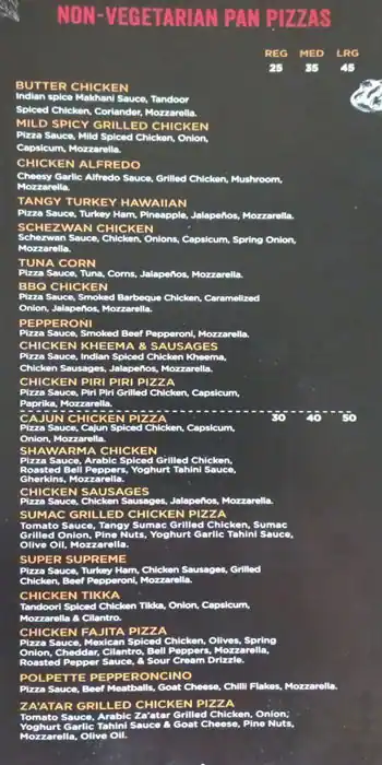 Circle Of Crust Menu in Trade Centre Area, Dubai 