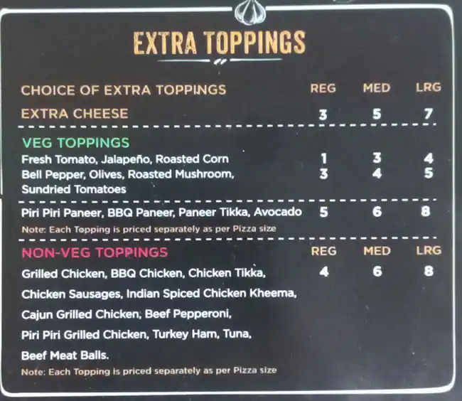 Circle Of Crust Menu in Trade Centre Area, Dubai 