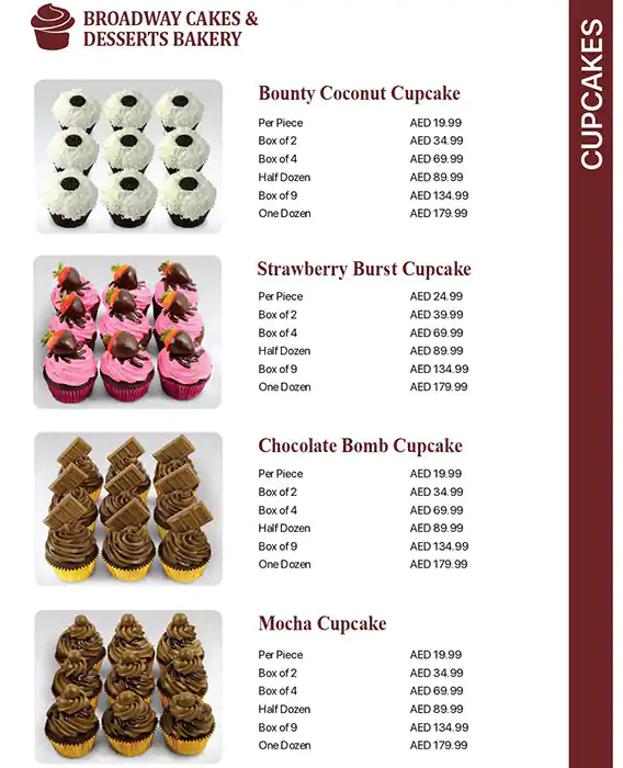 Buy Pastry Menu Illustrated Print Cookies Brownies Cake Online in India -  Etsy