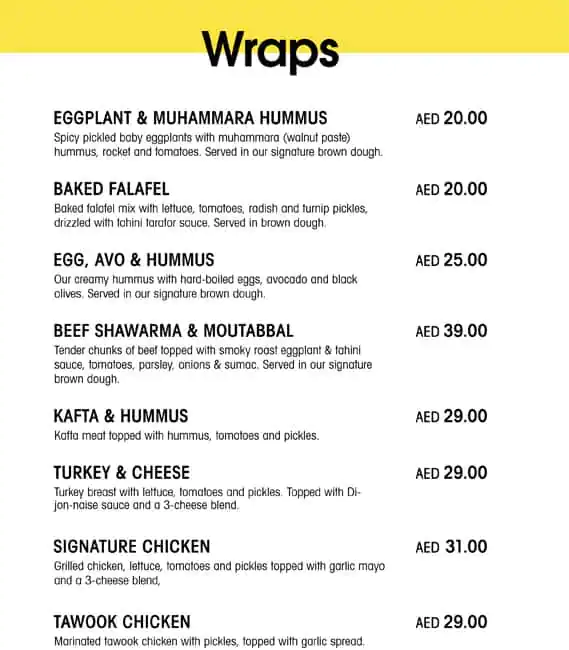 El Bakery Menu in Deira 