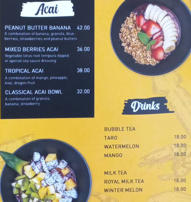 Poke & Ceviche Menu in Jebel Ali 