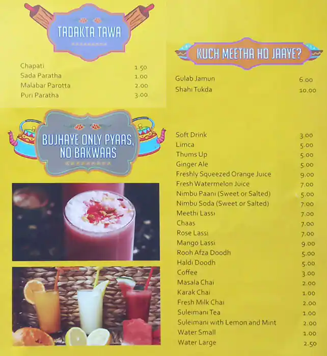 Tikka Shikka Menu in Al Karama, Dubai 