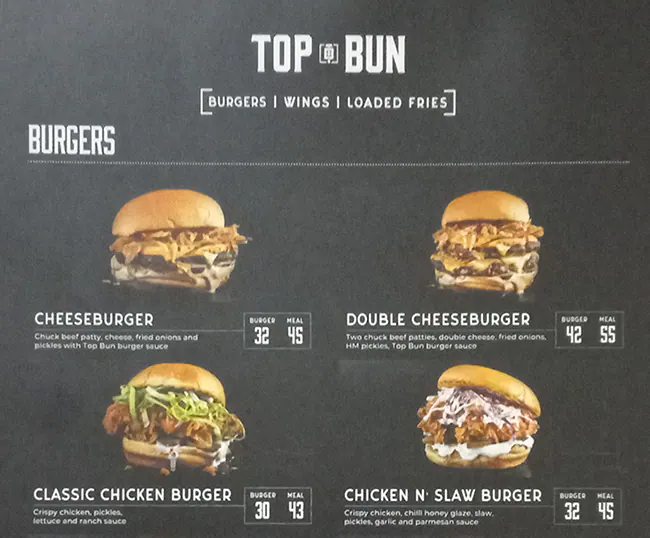 Tasty food American, Burgermenu Deira