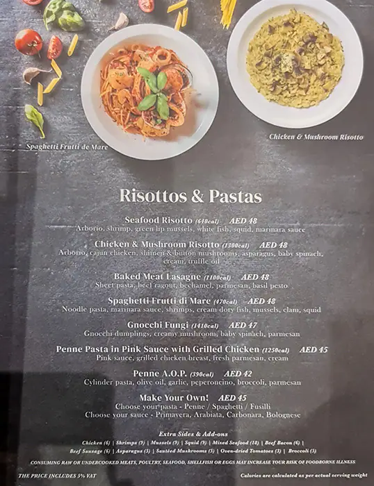 Bloomsbury's Menu in Al Ghurair Centre, Al Rigga, Dubai 