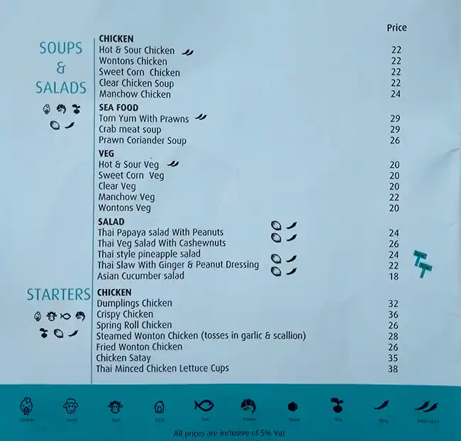 Tasty food Asianmenu Burj Khalifa Area