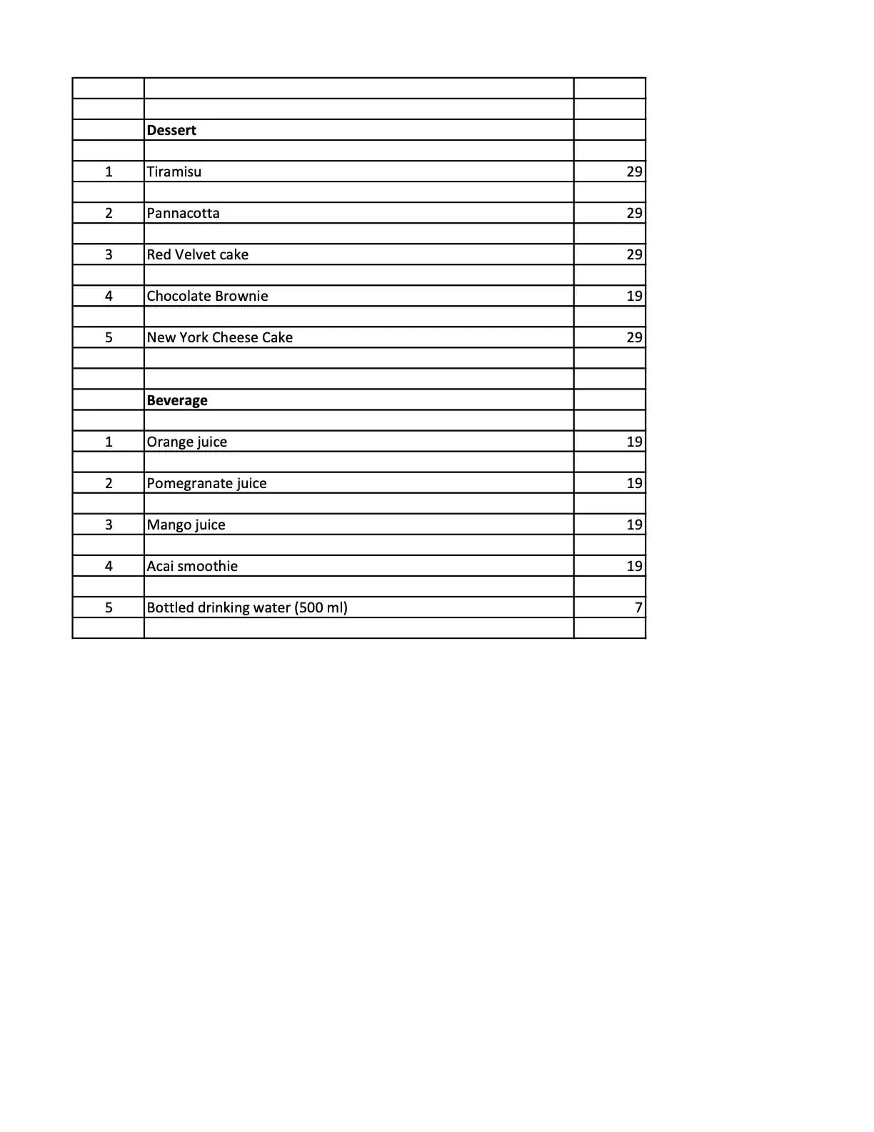 Best restaurant menu near Burj Khalifa Area