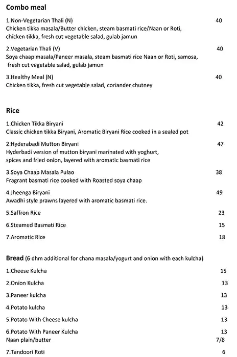 Maingi Kitchen Menu in Barsha 