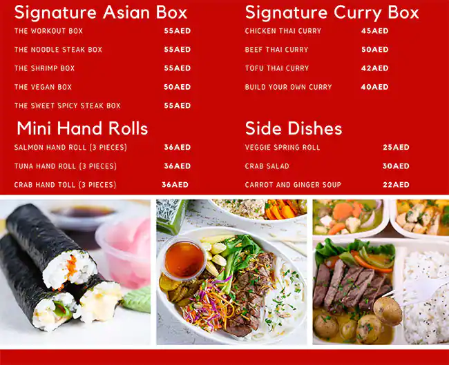 Asian and Co Menu in Deira 