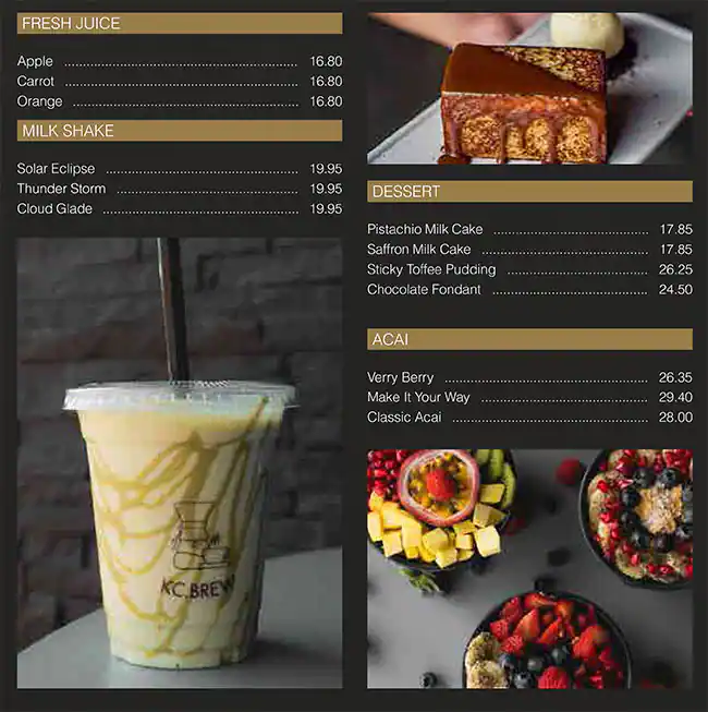 The Kitchen Corner Menu in Deira 