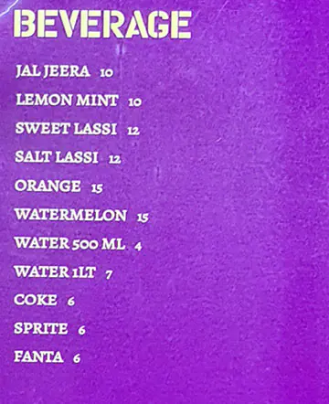 Masala Mantra Menu in Jumeirah Village, Dubai 