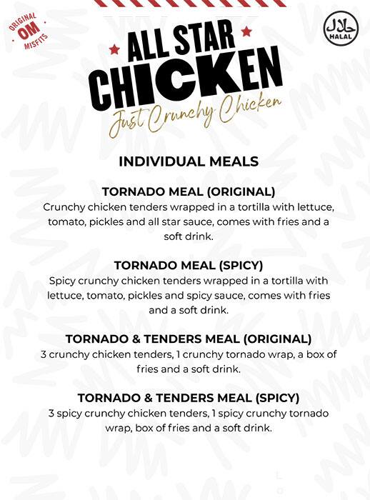 All Star Chicken Menu in Barsha 