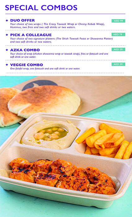 AZKADENYA - Modernized retro Arabic food Menu 