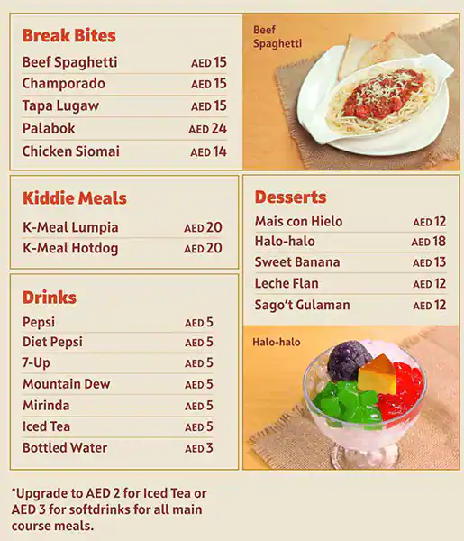 Tapa King - طابا كينغ Menu in Ibn Battuta Mall, Jebel Ali Village, Dubai 